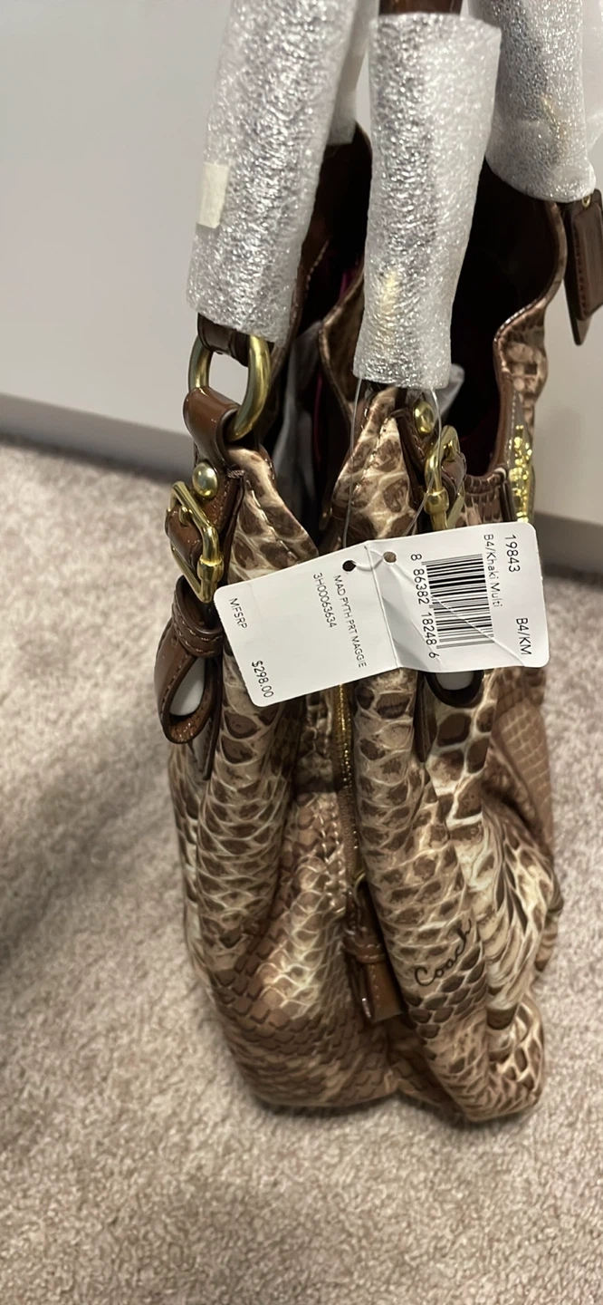 Coach Handbag - Snakeskin Print - photo 3