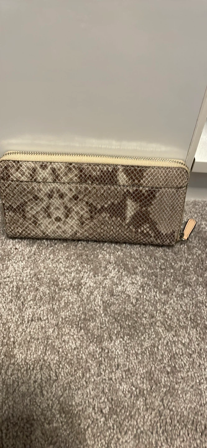 Coach Snakeskin Zip Around Wallet - photo 2