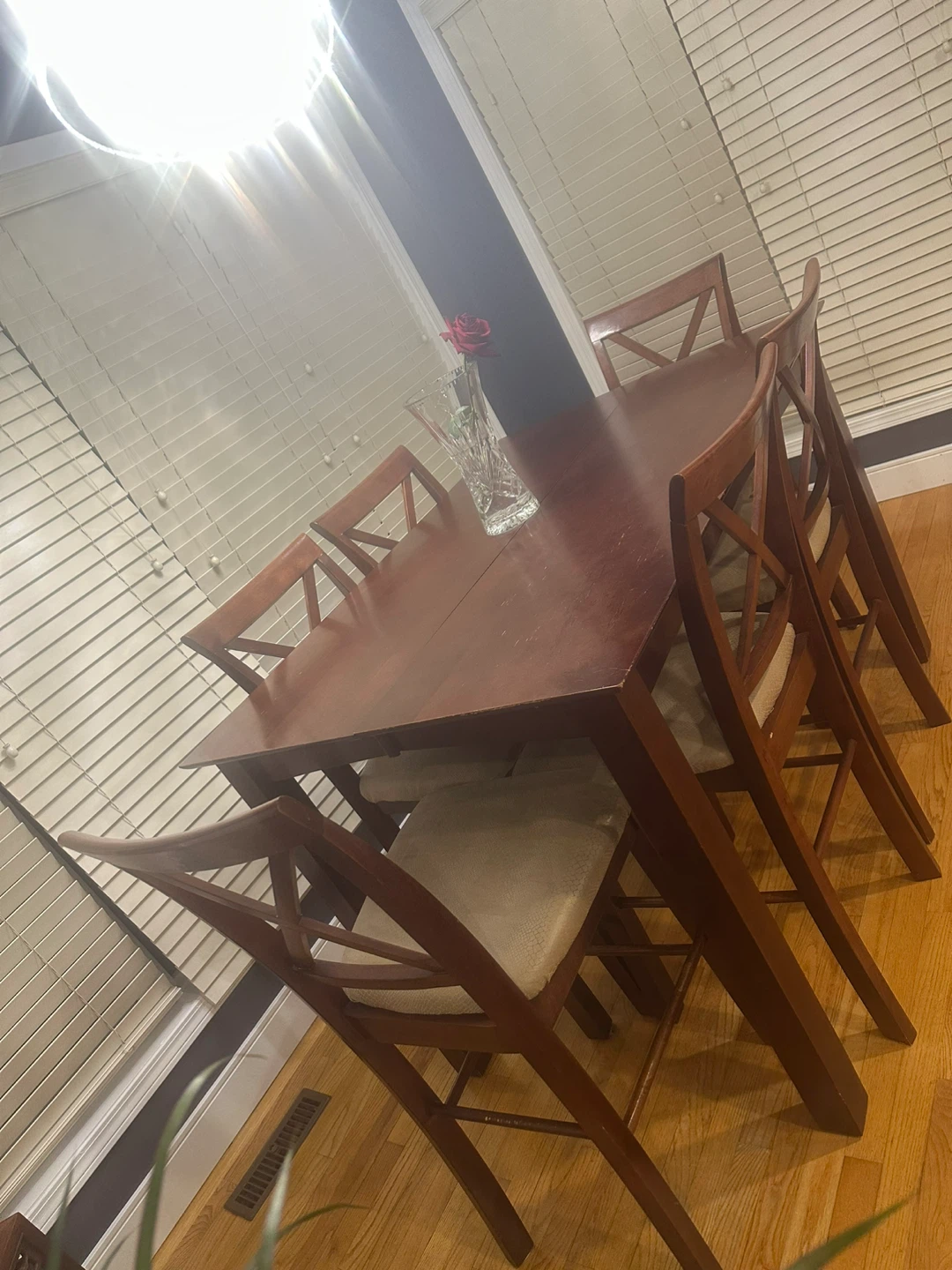 Wooden Dining Table with 6 Chairs - photo 4