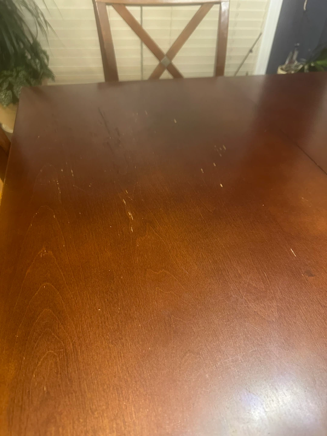 Wooden Dining Table with 6 Chairs