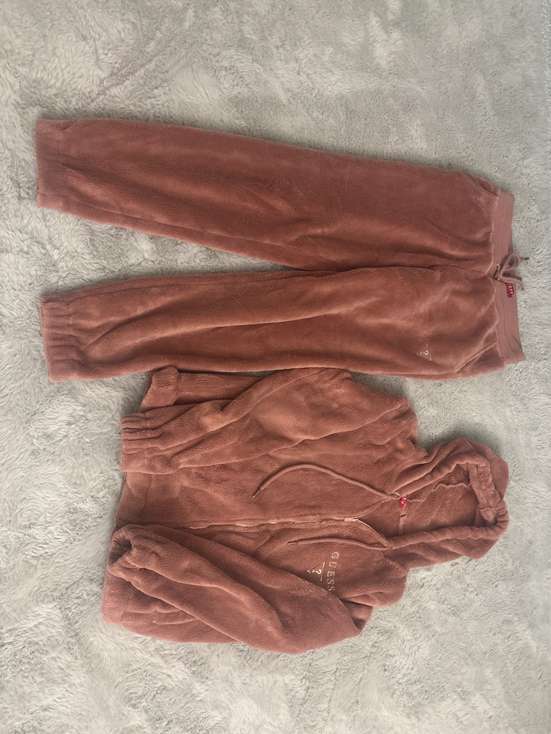 Guess Velour Tracksuit - Rose Pink size small