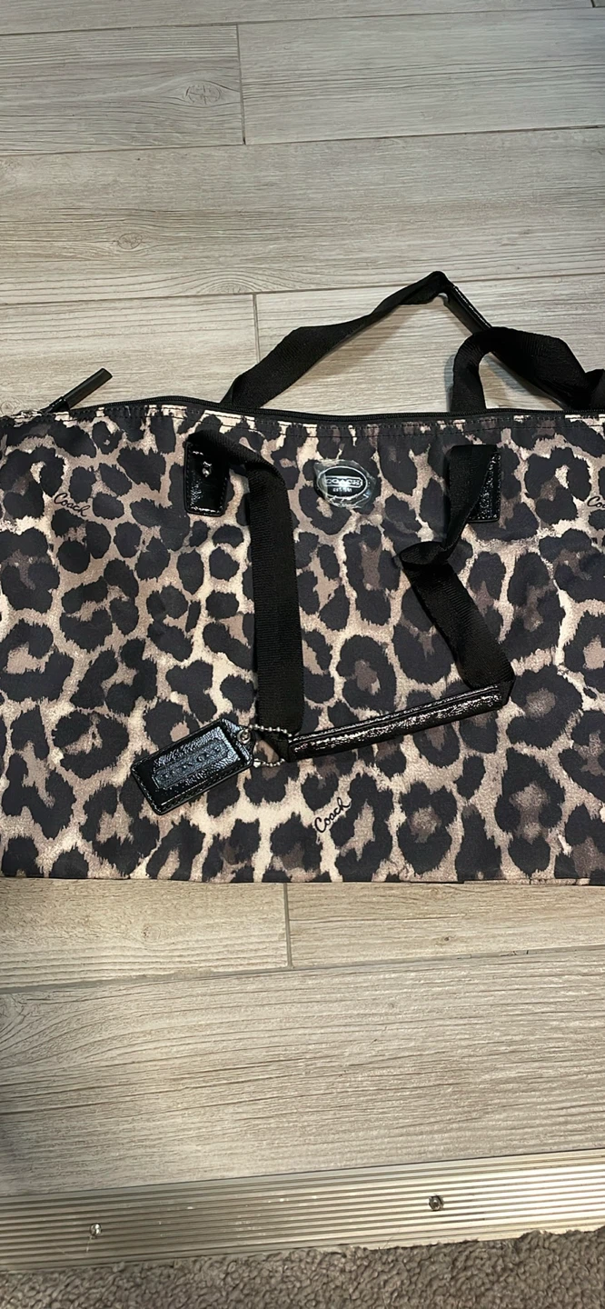 Coach Leopard Print Duffel Bag