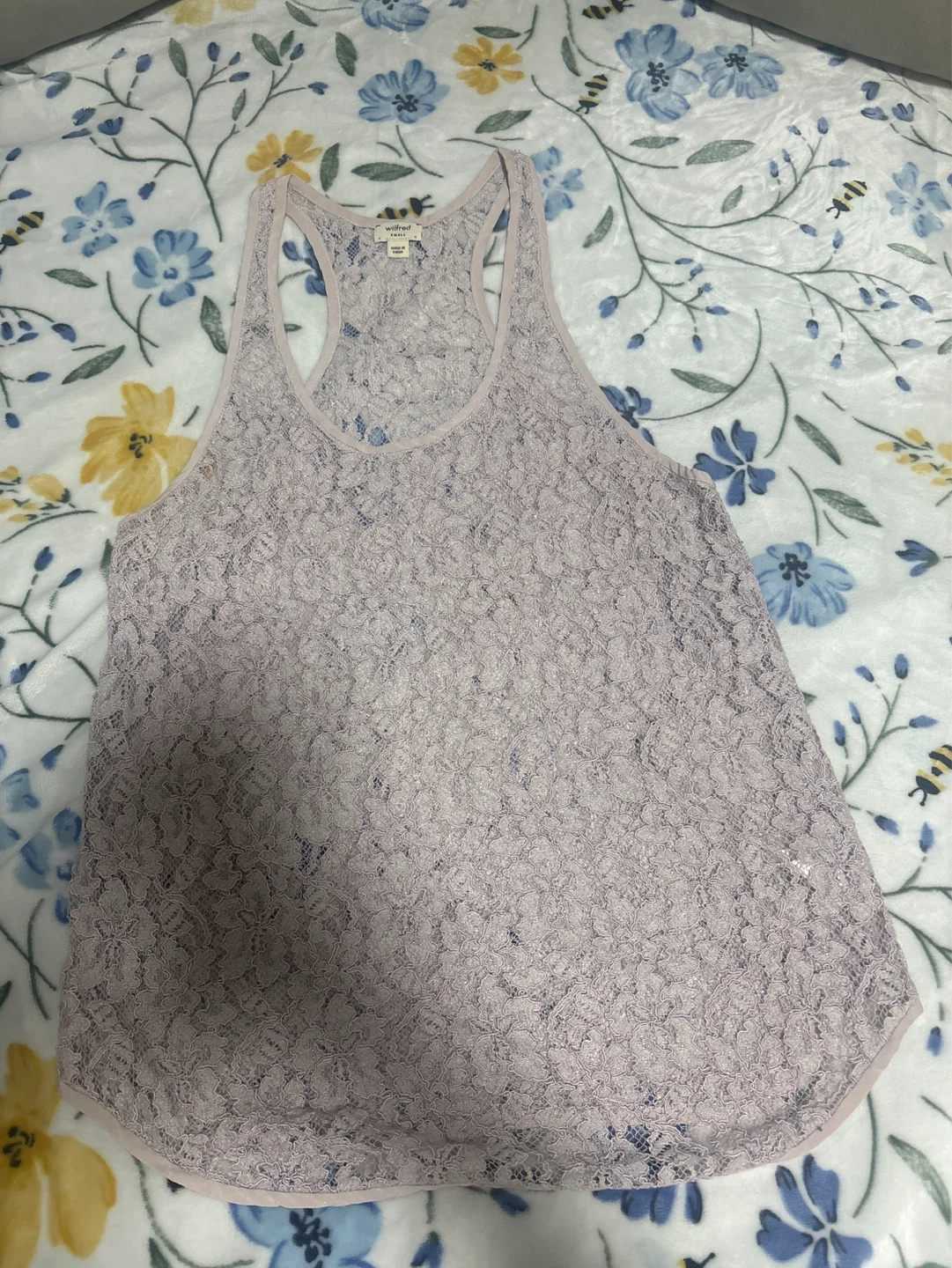 Wilfred Lace Tank Top size small