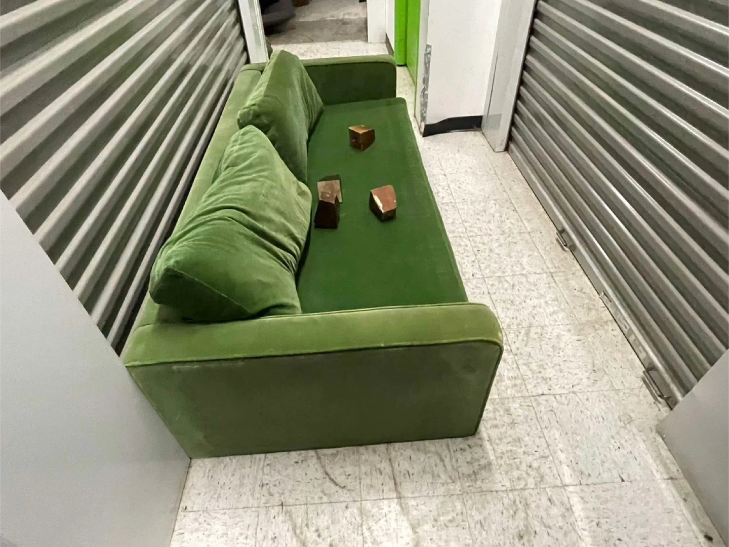 Green Velvet Sofa