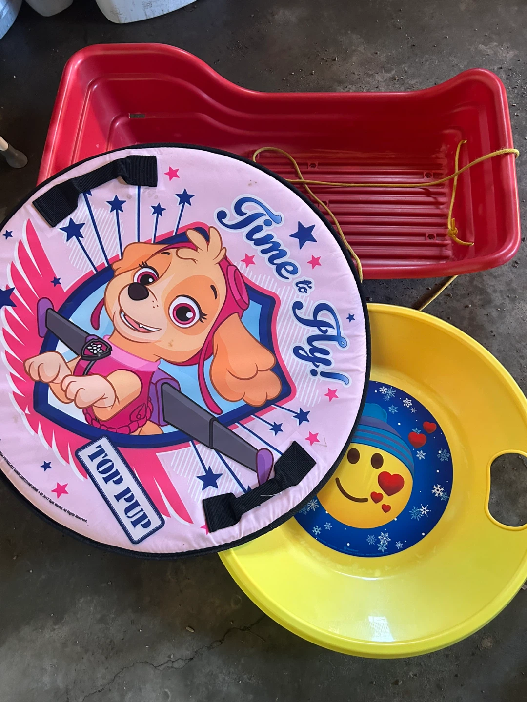 Kids Sleds - Paw Patrol & Emoji Designs