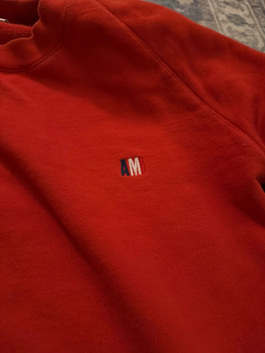 AMI Alexandre Mattiussi Red Crewneck Sweatshirt - photo 4