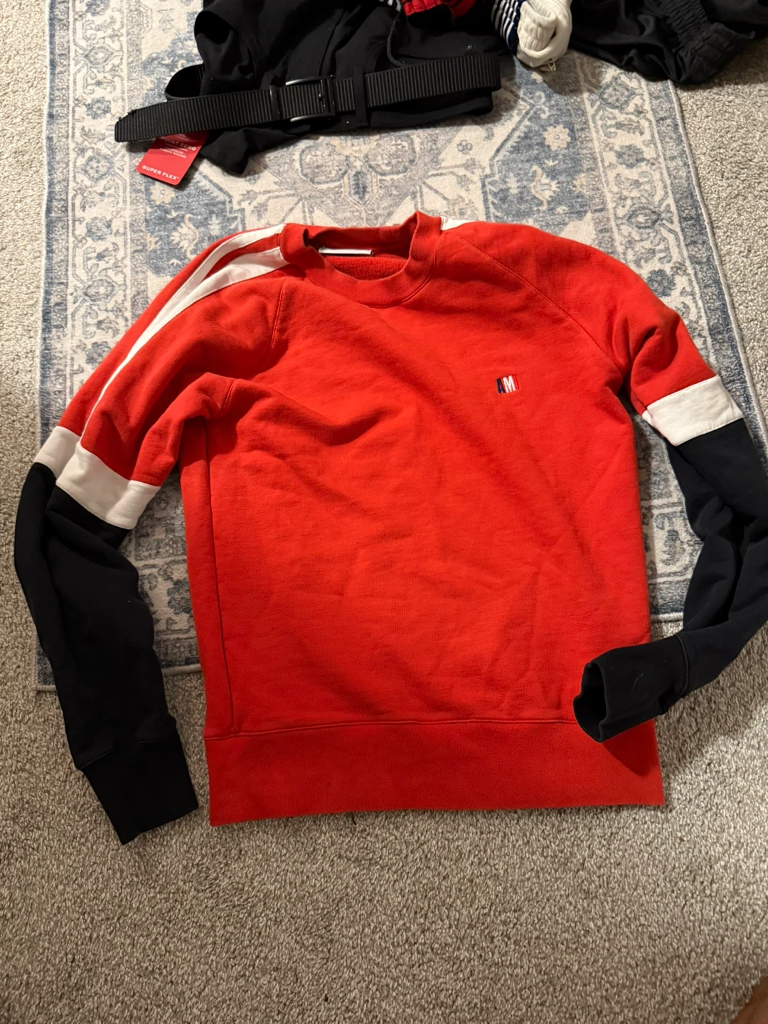 AMI Alexandre Mattiussi Red Crewneck Sweatshirt