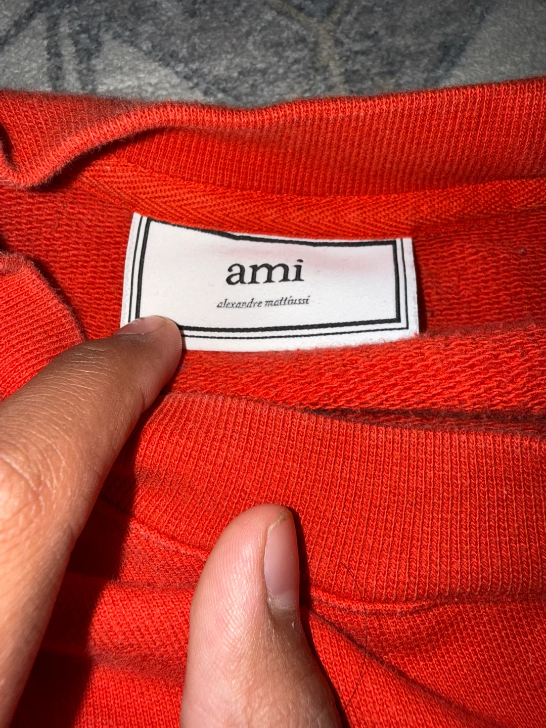 AMI Alexandre Mattiussi Red Crewneck Sweatshirt - photo 2