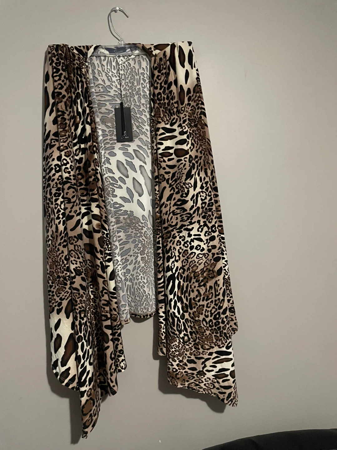 Strazzi Leopard Print Kimono Cardigan - XL