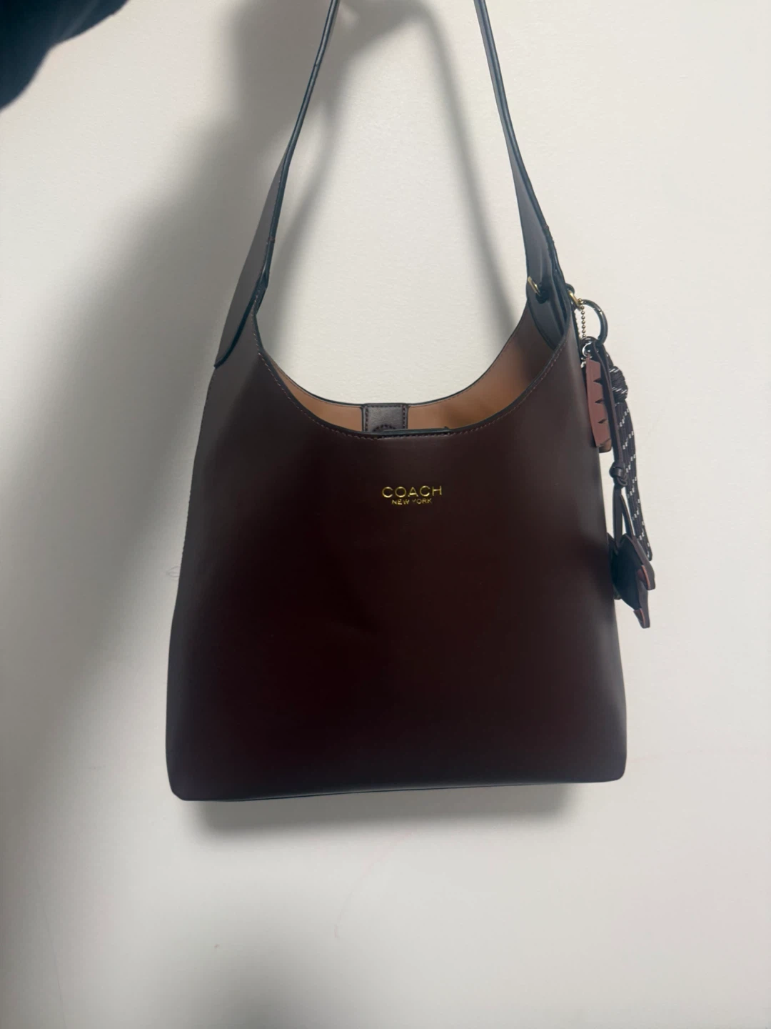 Coach New York Brown Leather Shoulder Bag