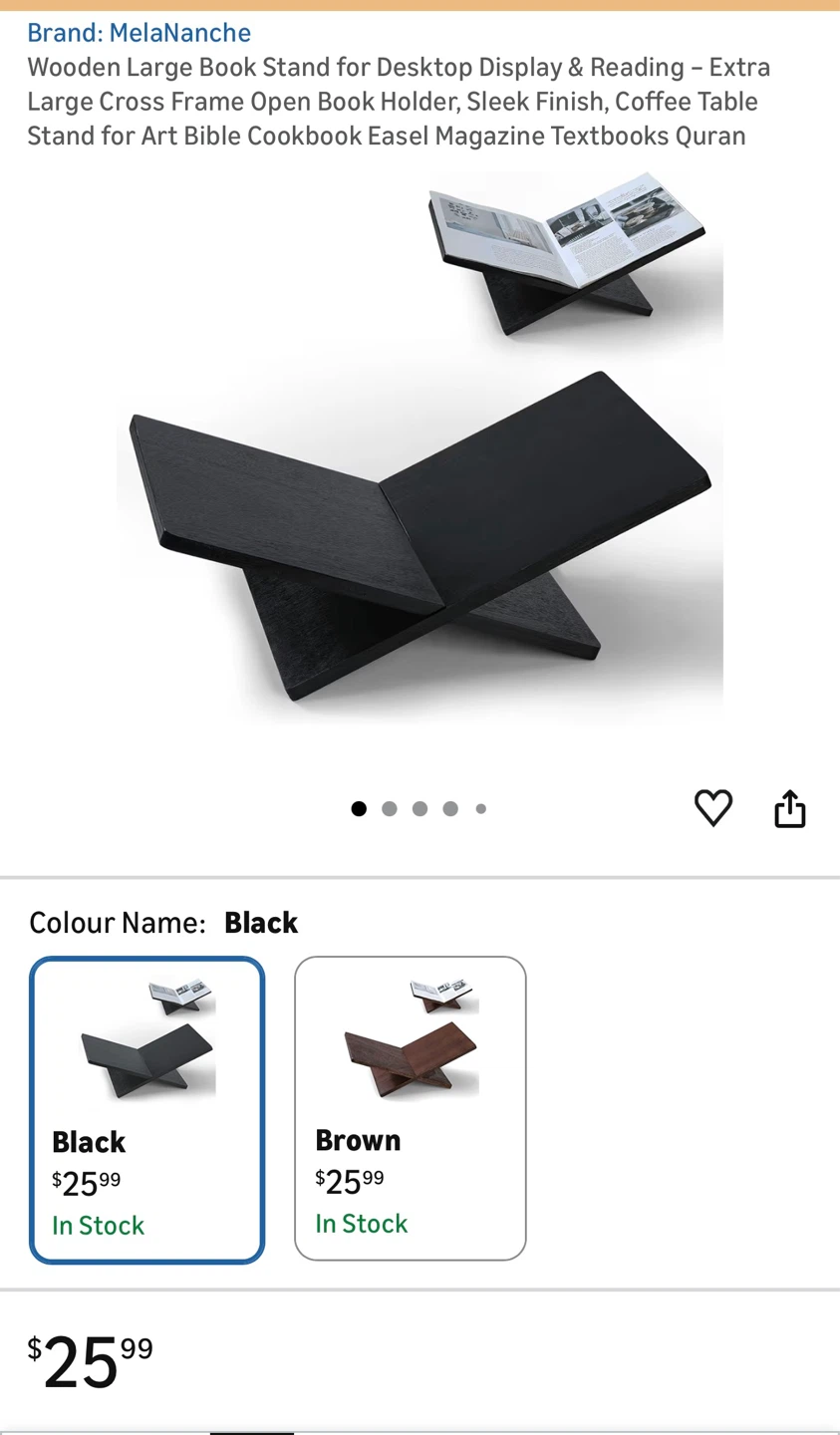 Melanlanche Wooden Large Book Stand for Desktop - photo 2