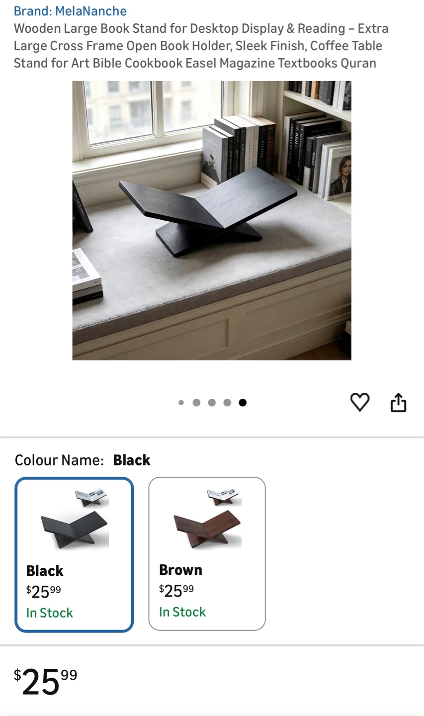 Melanlanche Wooden Large Book Stand for Desktop - photo 4