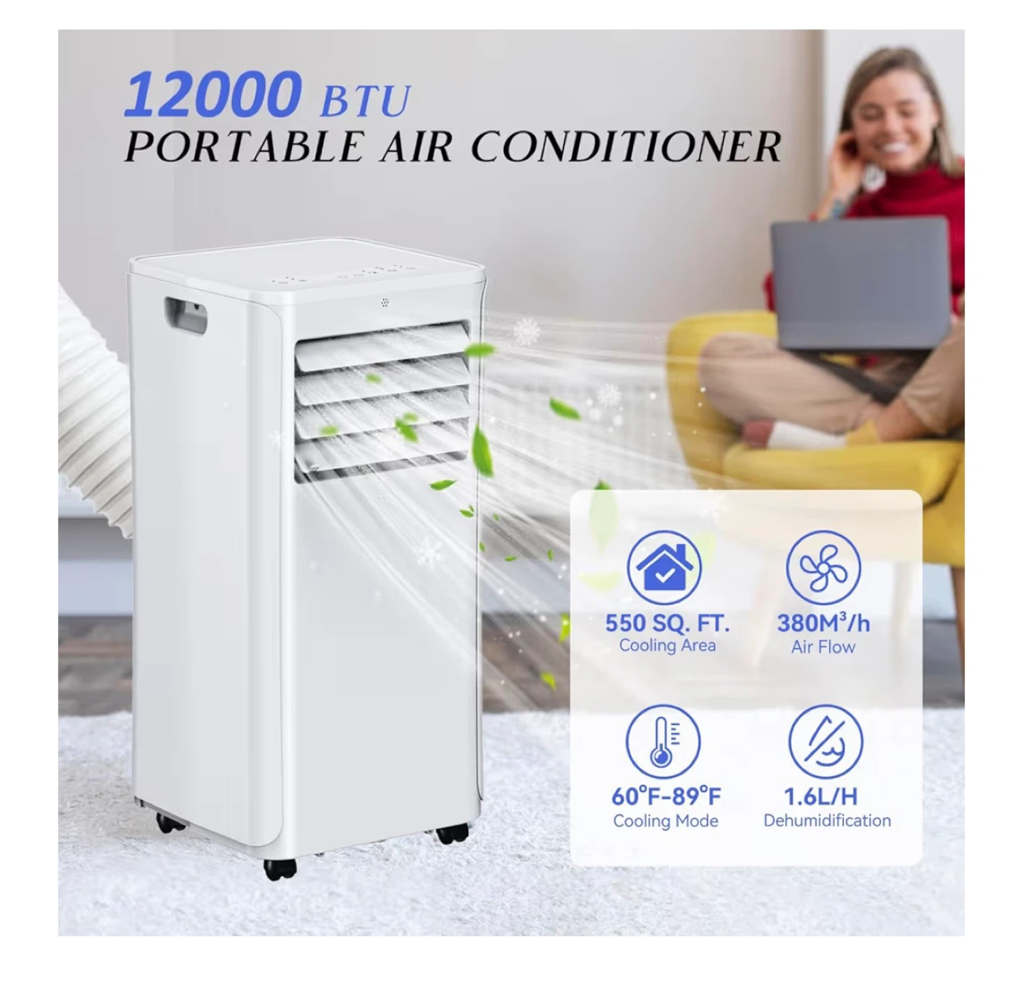 Coolbius 12000 BTU Portable Air Conditioner