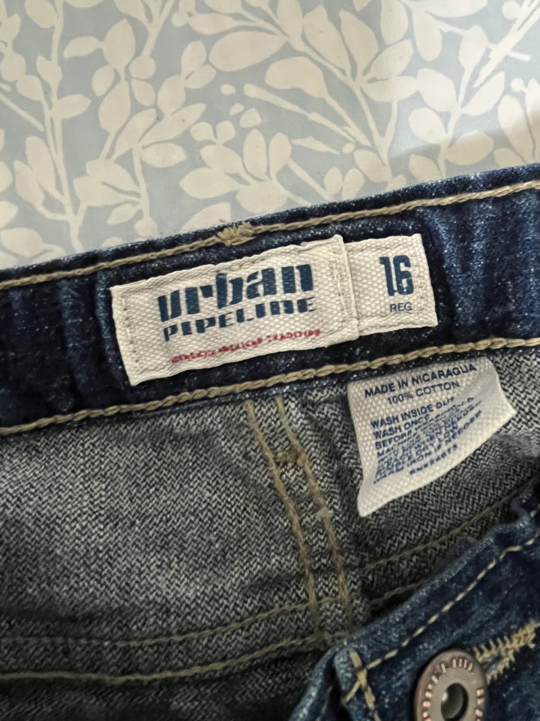 Urban Pipeline Blue Denim Jeans Size 16 - photo 3