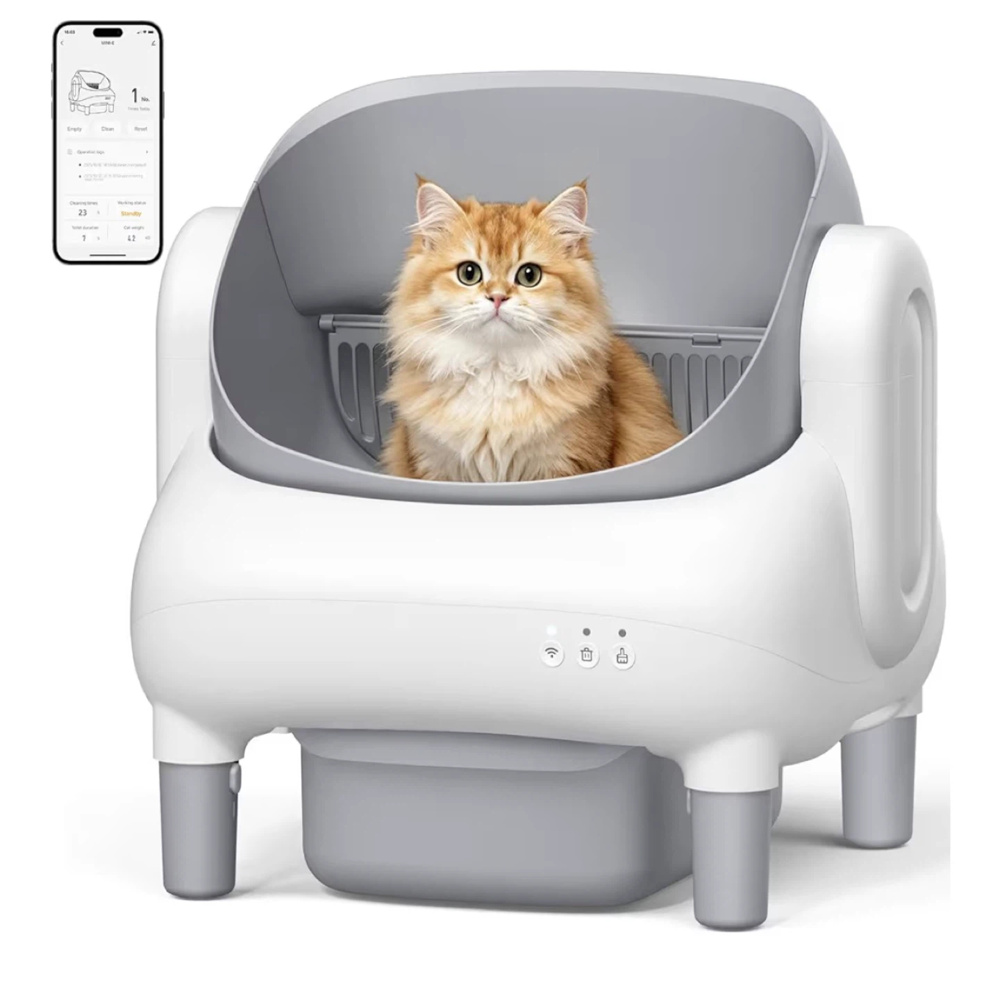 Automatic Self-Cleaning Cat Litter Box