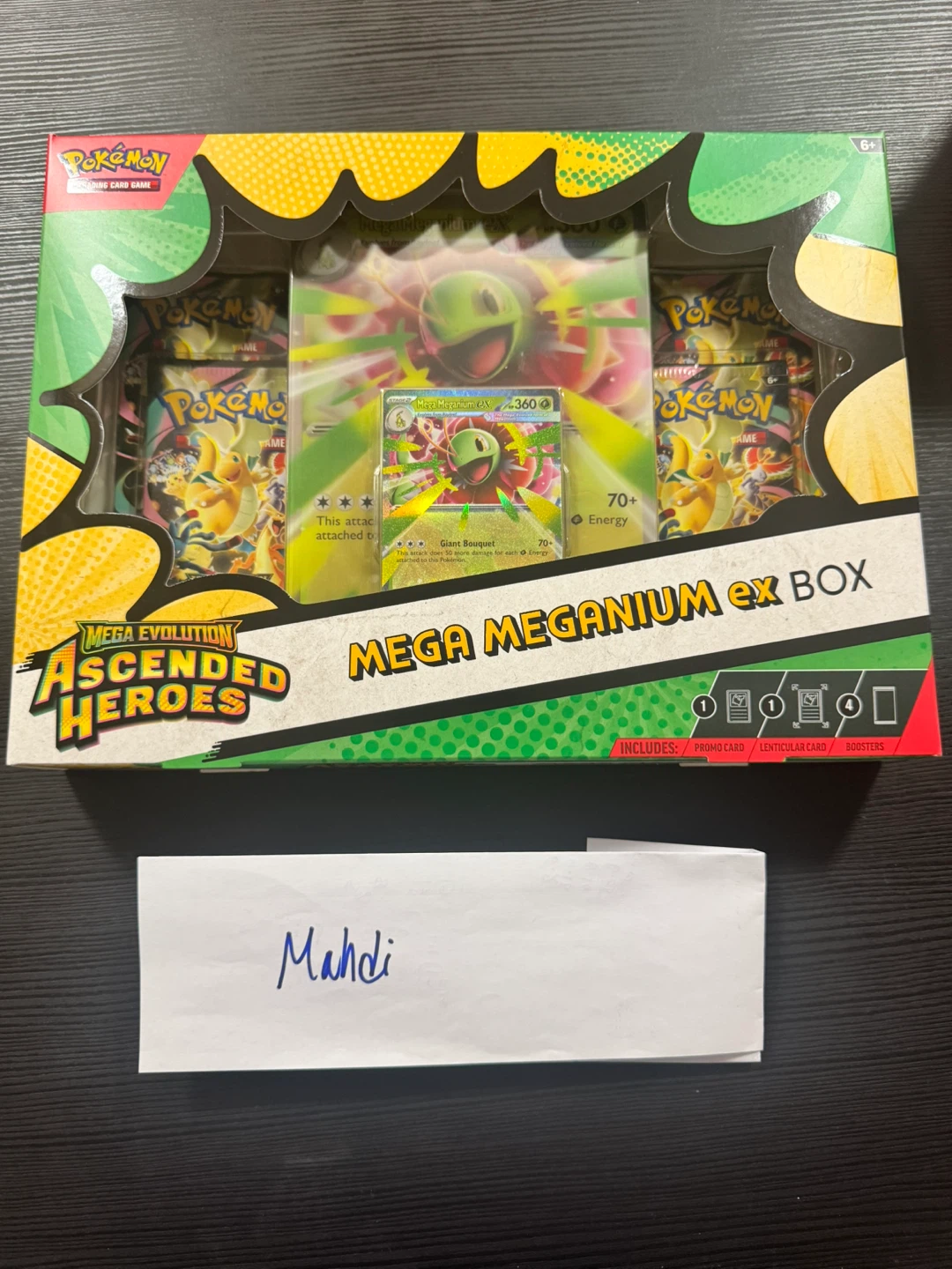 Pokémon Mega Evolution Ascended Heroes Mega Meganium EX Box