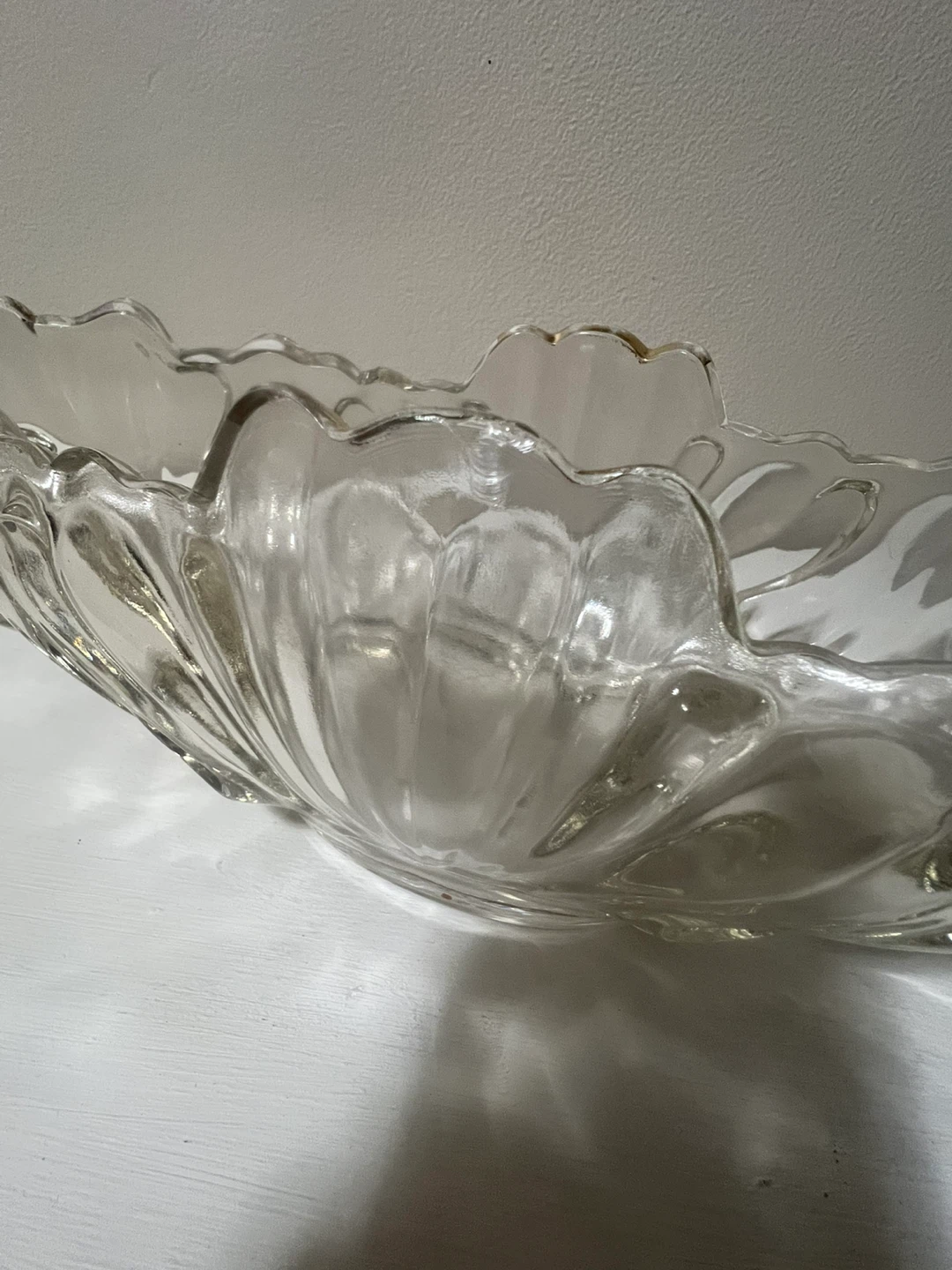 Antique Glass Oval Serving Dish with Gold Trim - photo 3