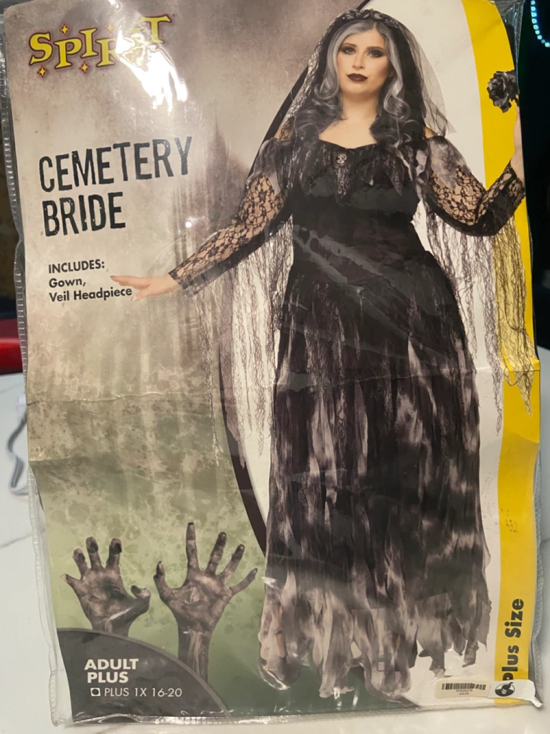 Spirit Halloween Cemetery Bride Costume Plus Size 1X-20