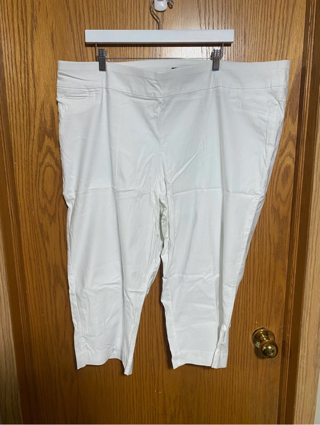 Plus size pull on capris