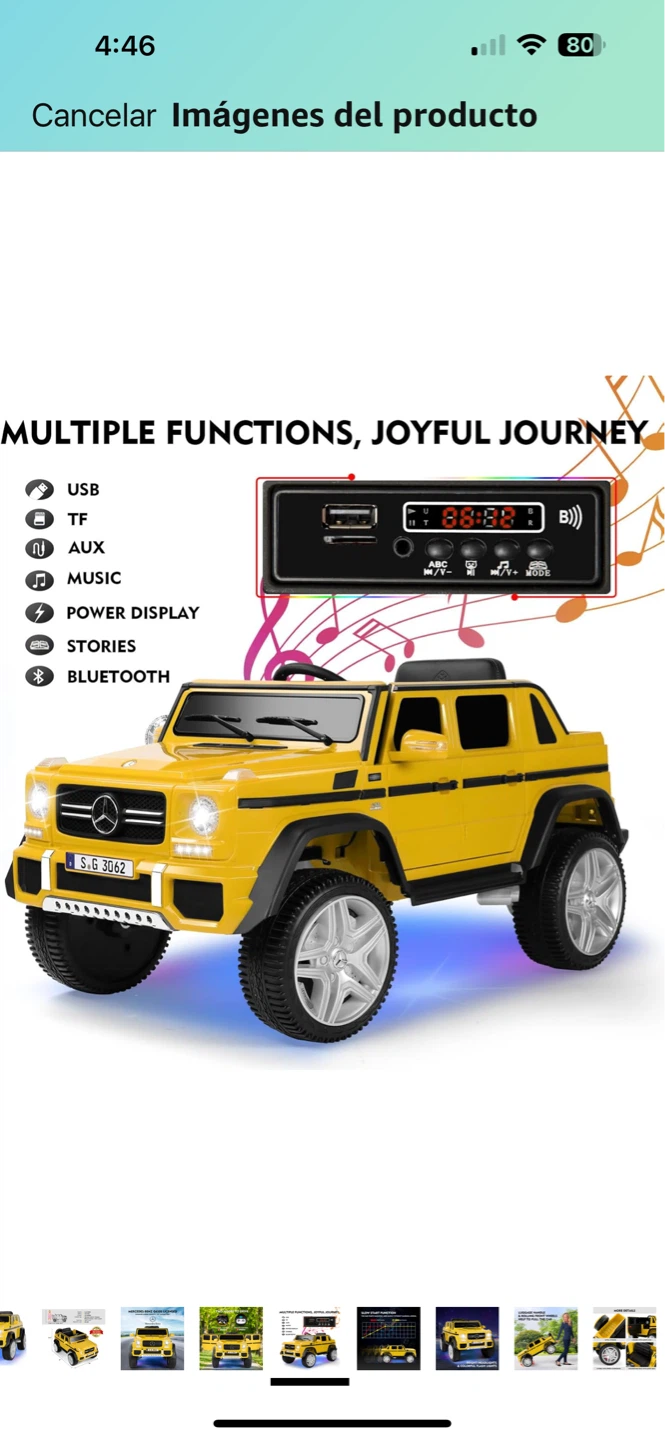 Kids Ride On Electric Car - Yellow - photo 2