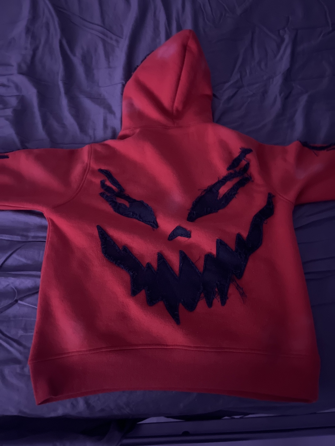 Red RISKTAKER Hoodie with "RISK IT ALL" on hood - photo 4