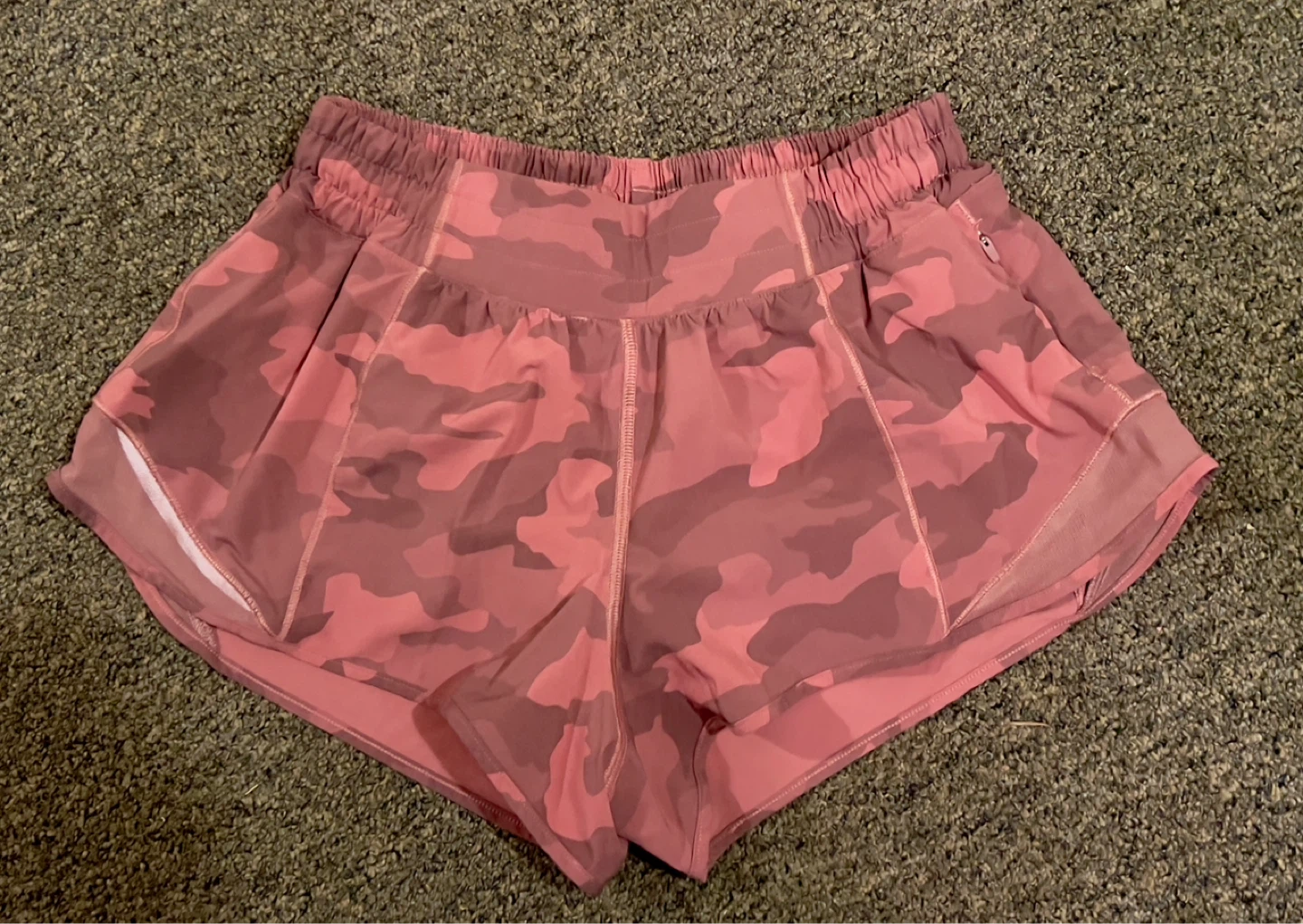 Lululemon Hotty Hot Shorts Camo Pink