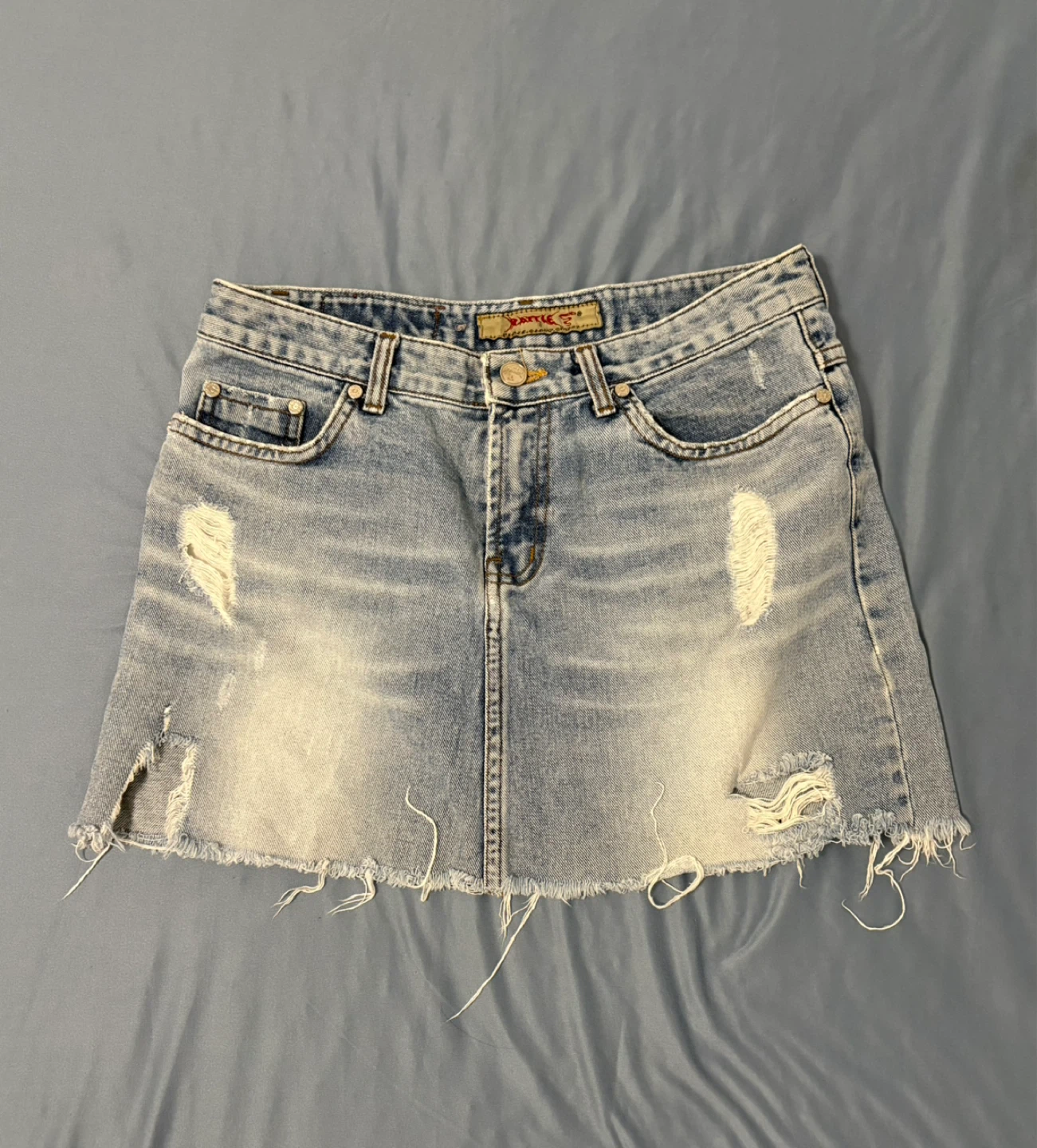 Vintage Denim Mini Skirt