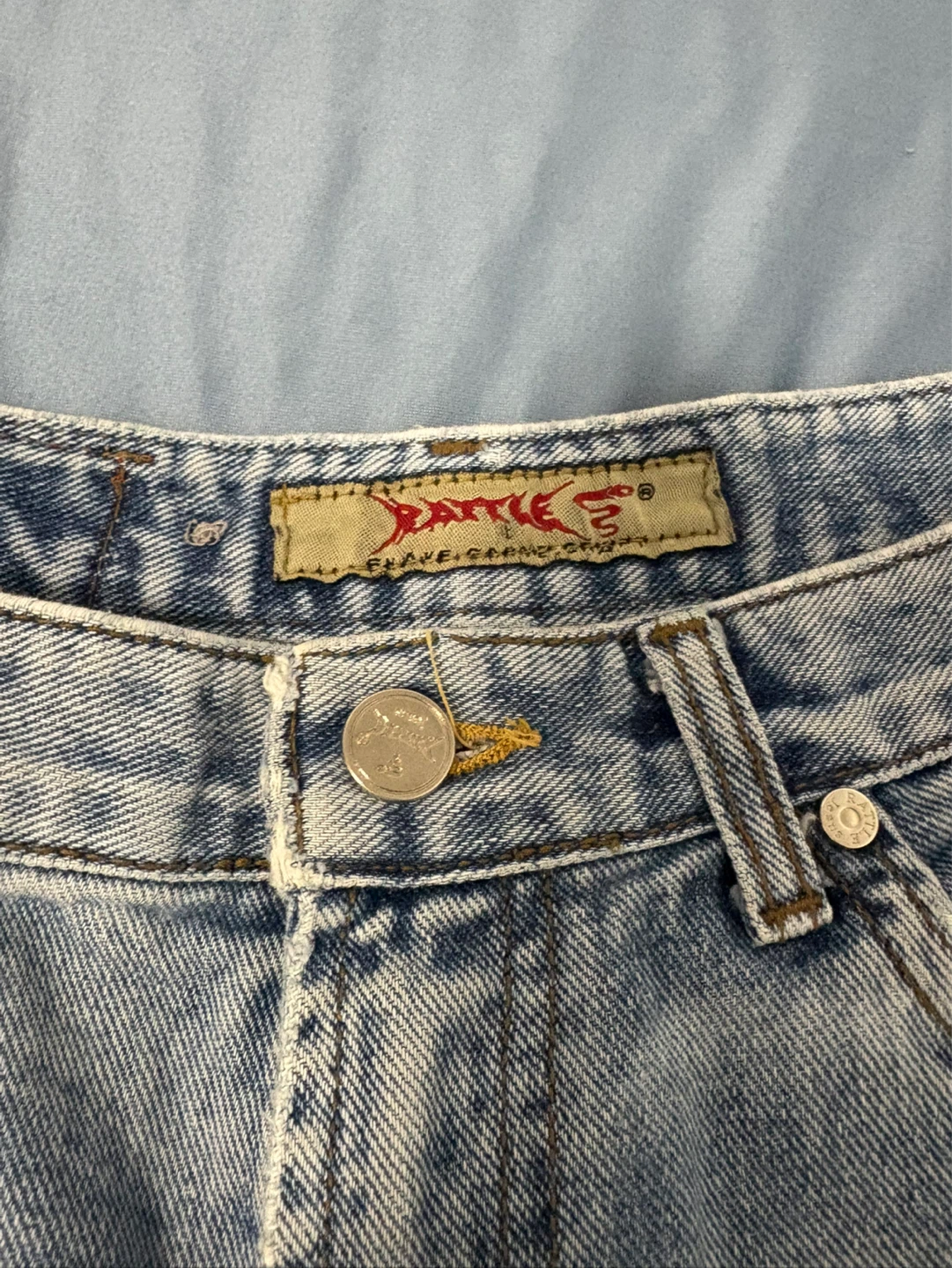 Vintage Denim Mini Skirt - photo 2