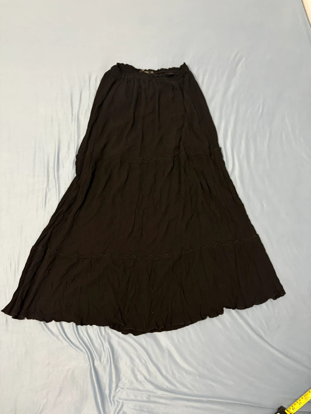 ZARA BASIC Black Maxi Skirt