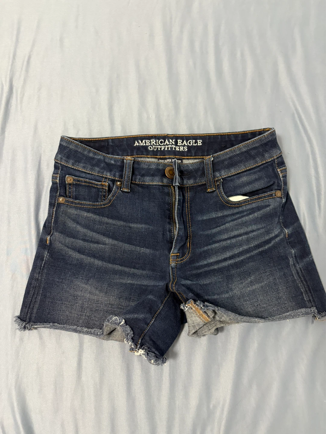 American Eagle Outfitters Hi-Rise Shortie Jean Shorts