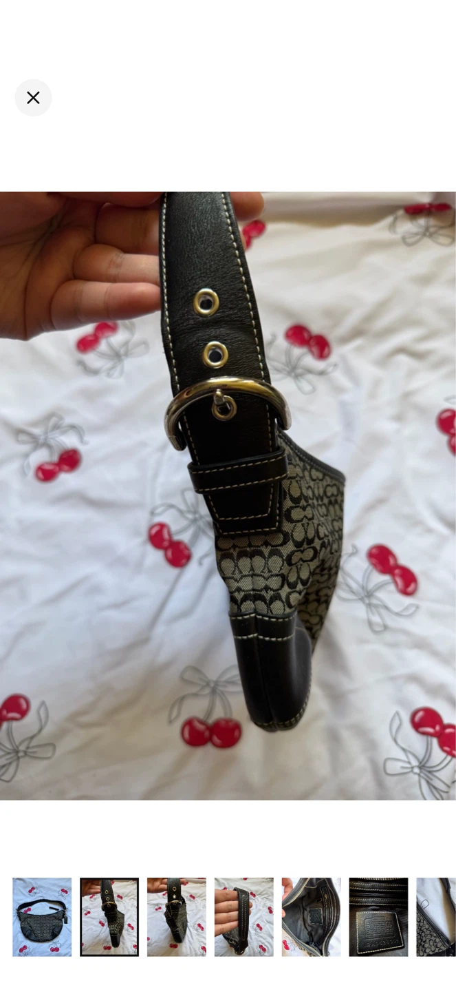 🩶Y2K Vintage Mini Coach Soho Hobo Bag - photo 2