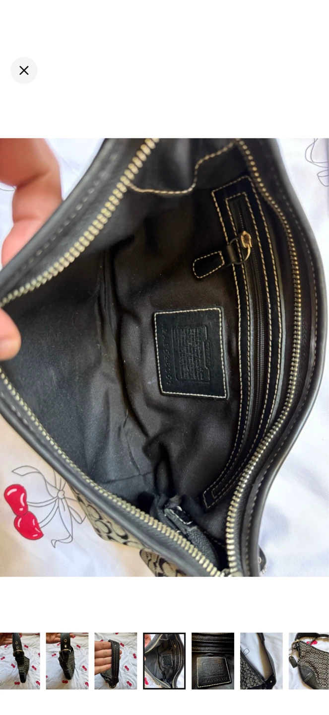 🩶Y2K Vintage Mini Coach Soho Hobo Bag - photo 5