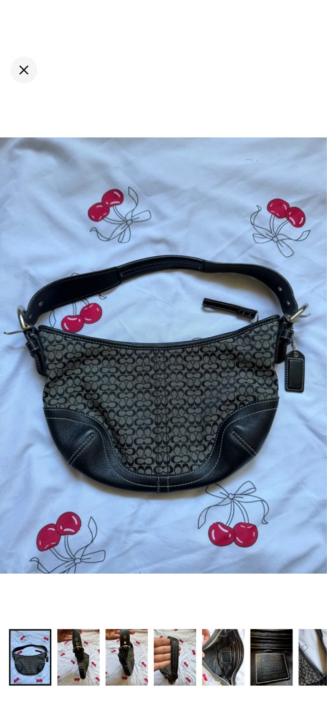 🩶Y2K Vintage Mini Coach Soho Hobo Bag