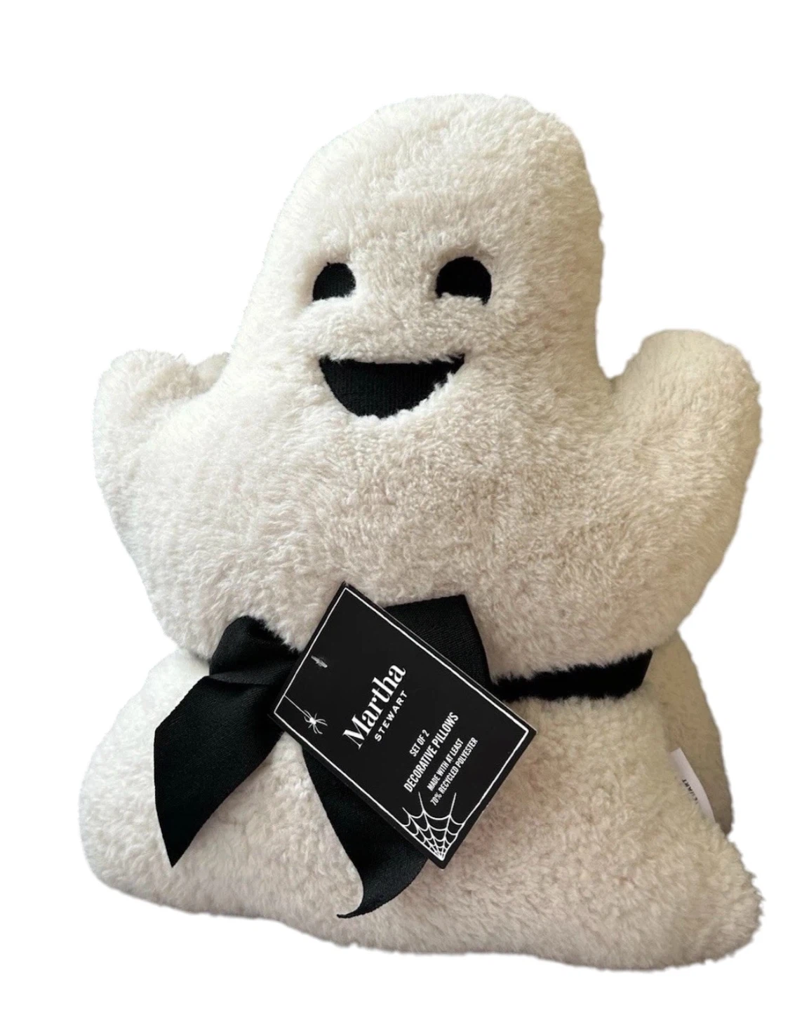 Martha Stewart 16” Plush Sherpa Ghost Pillows Boy & Girl Set - photo 4