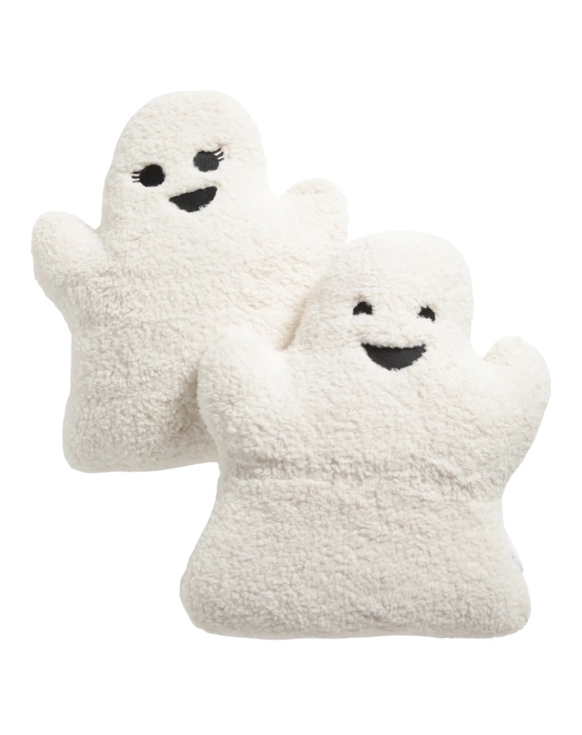 Martha Stewart 16” Plush Sherpa Ghost Pillows Boy & Girl Set - photo 2