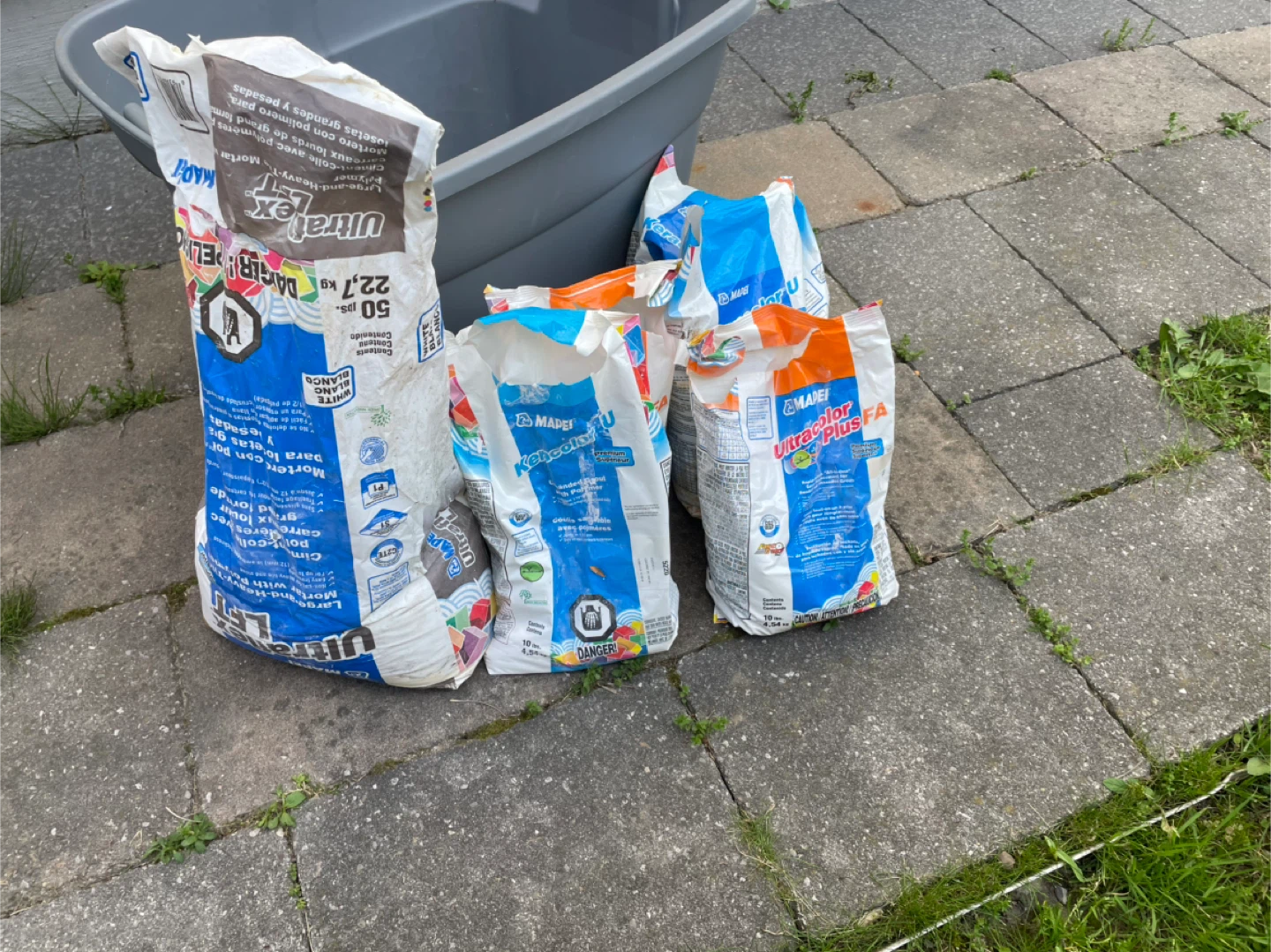 Mapei Ultracolor Plus FA and Ultratex Mortar
