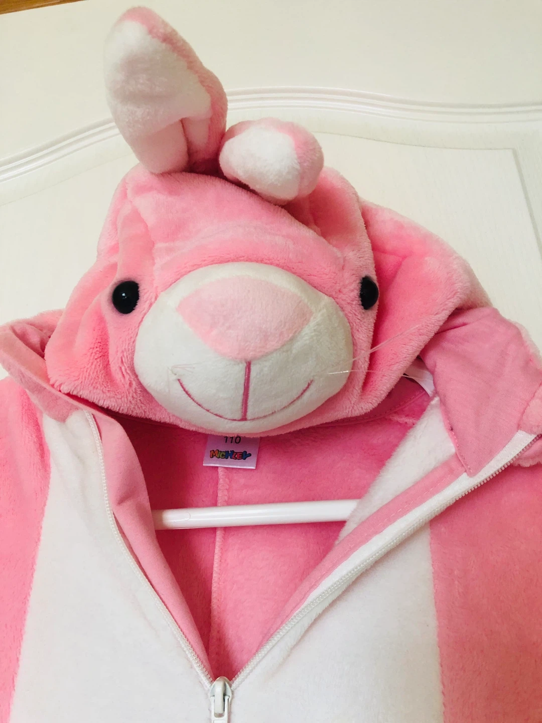 Kids Pink Bunny Costume Pajamas - photo 3
