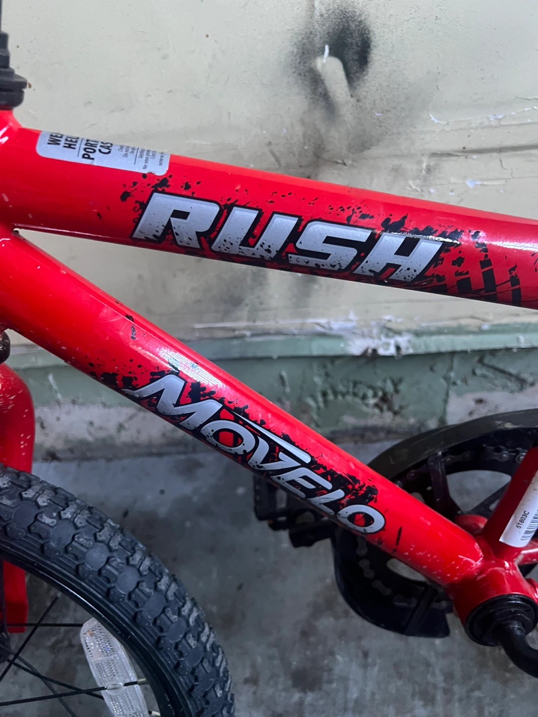 16” Red Movelo Rush Kids Bicycle(fairly new)