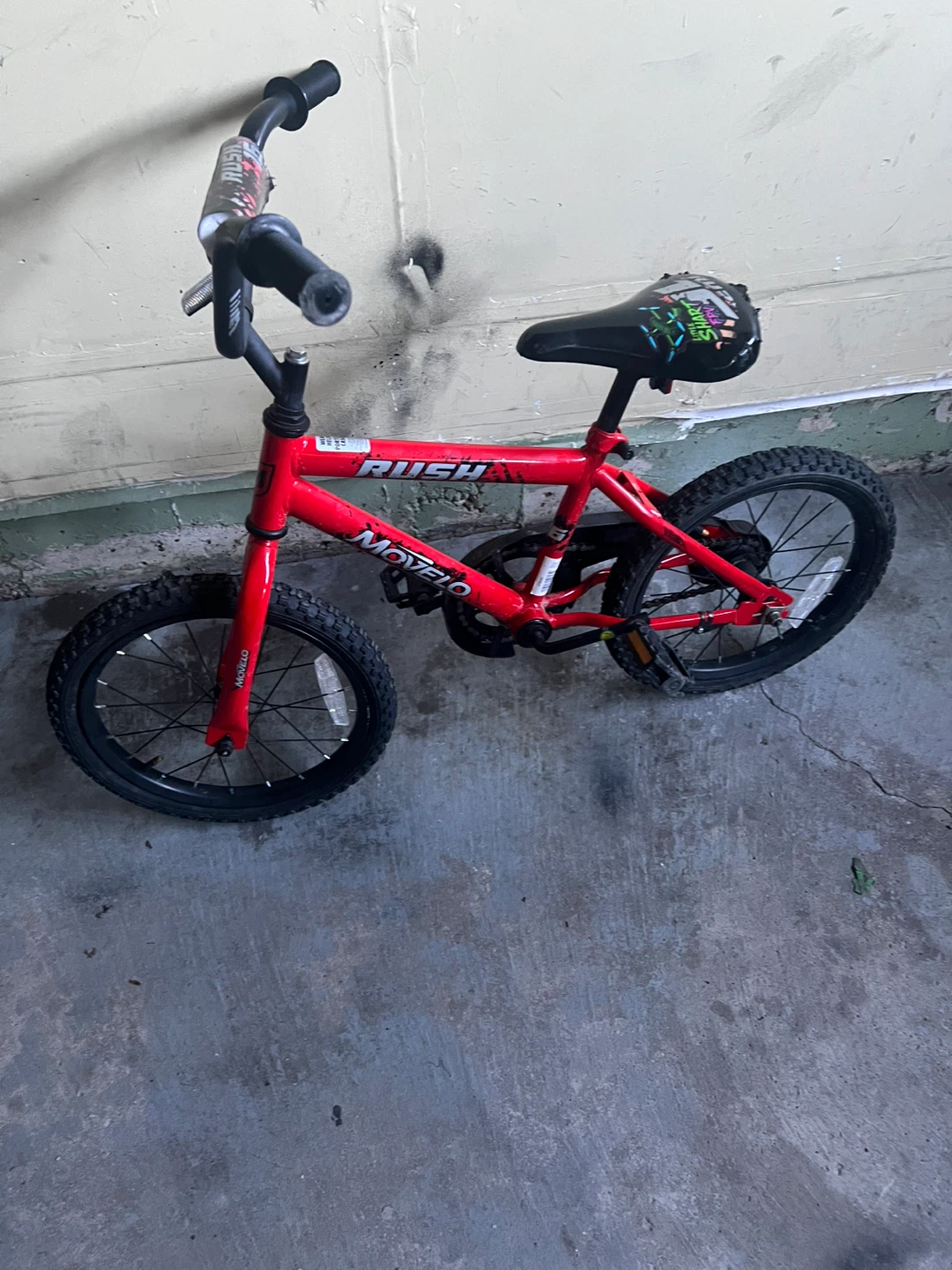 16” Red Movelo Rush Kids Bicycle(fairly new) - photo 2