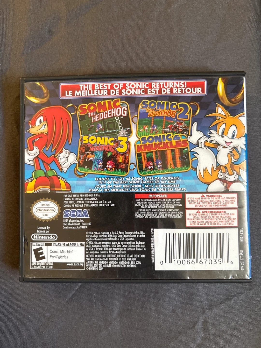 Sonic Classic Collection Nintendo DS - photo 3