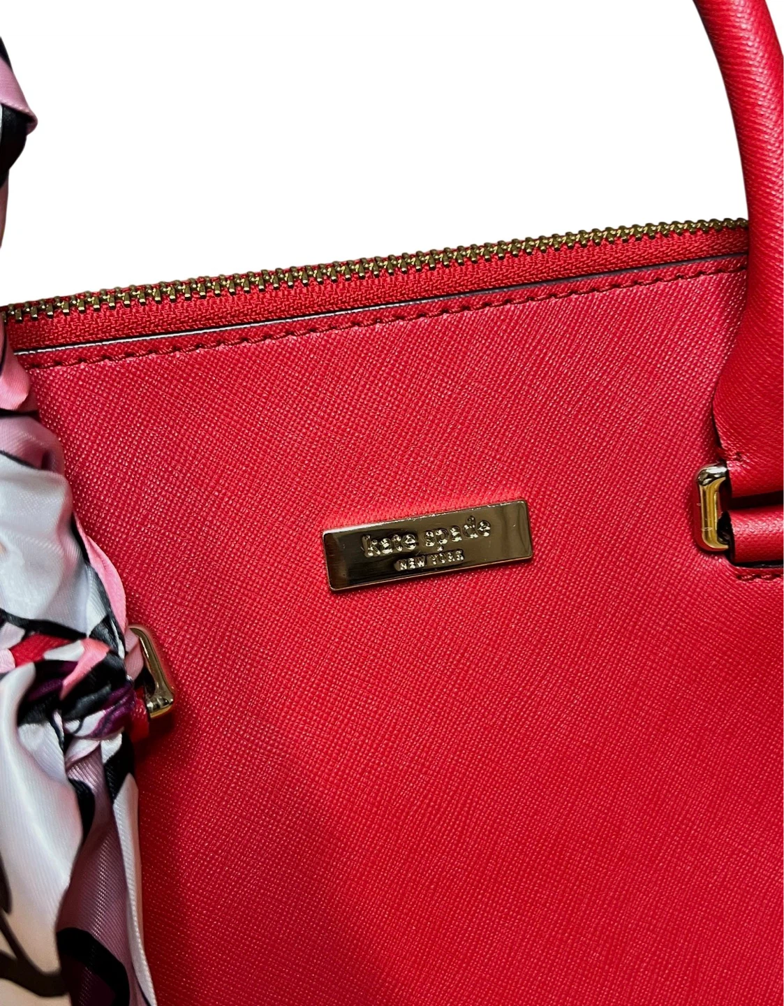 Kate Spade Red Leather Satchel Handbag - photo 2