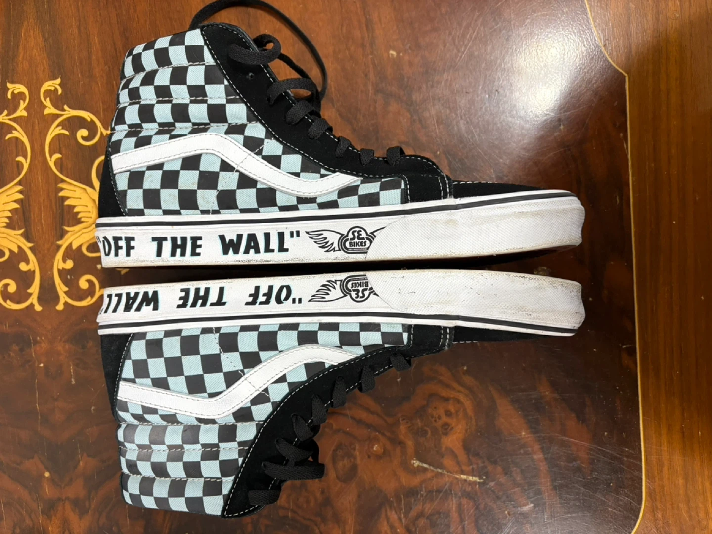 Vans Sk8-Hi Checkerboard High Top Sneakers - Size 12 - photo 4
