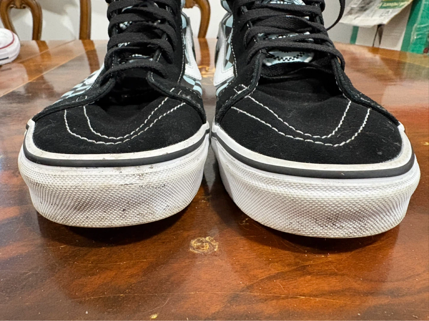 Vans Sk8-Hi Checkerboard High Top Sneakers - Size 12 - photo 3