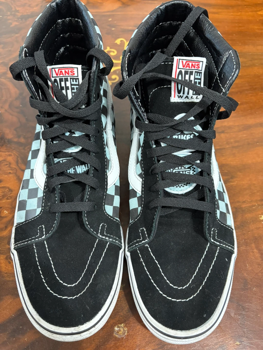Vans Sk8-Hi Checkerboard High Top Sneakers - Size 12