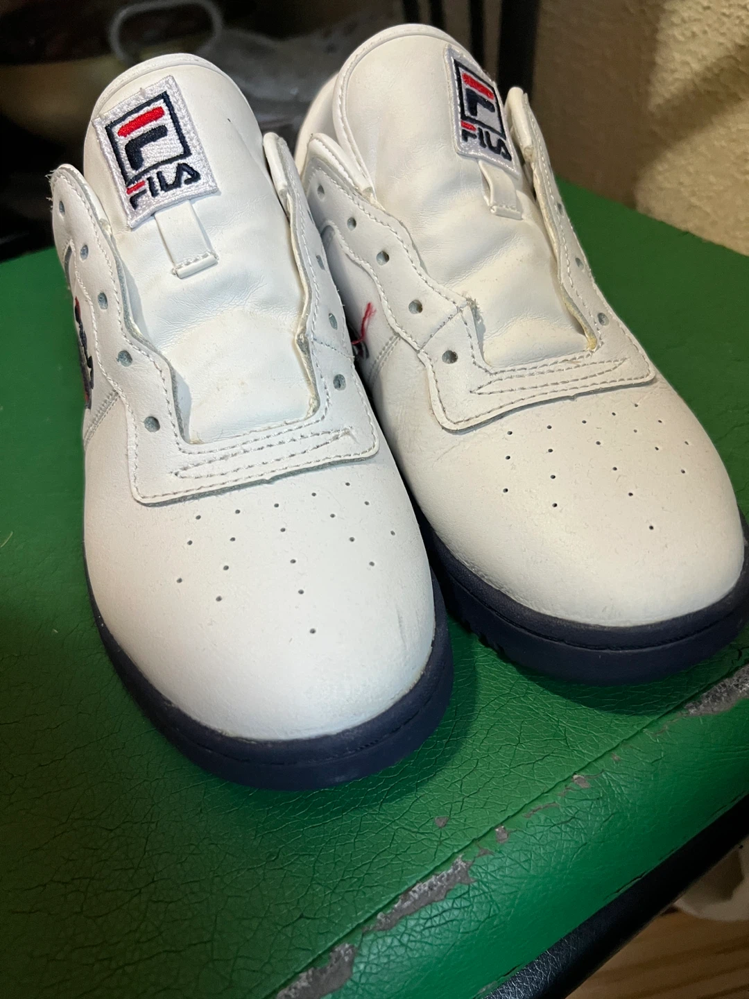 FILA kids White Leather Sneakers