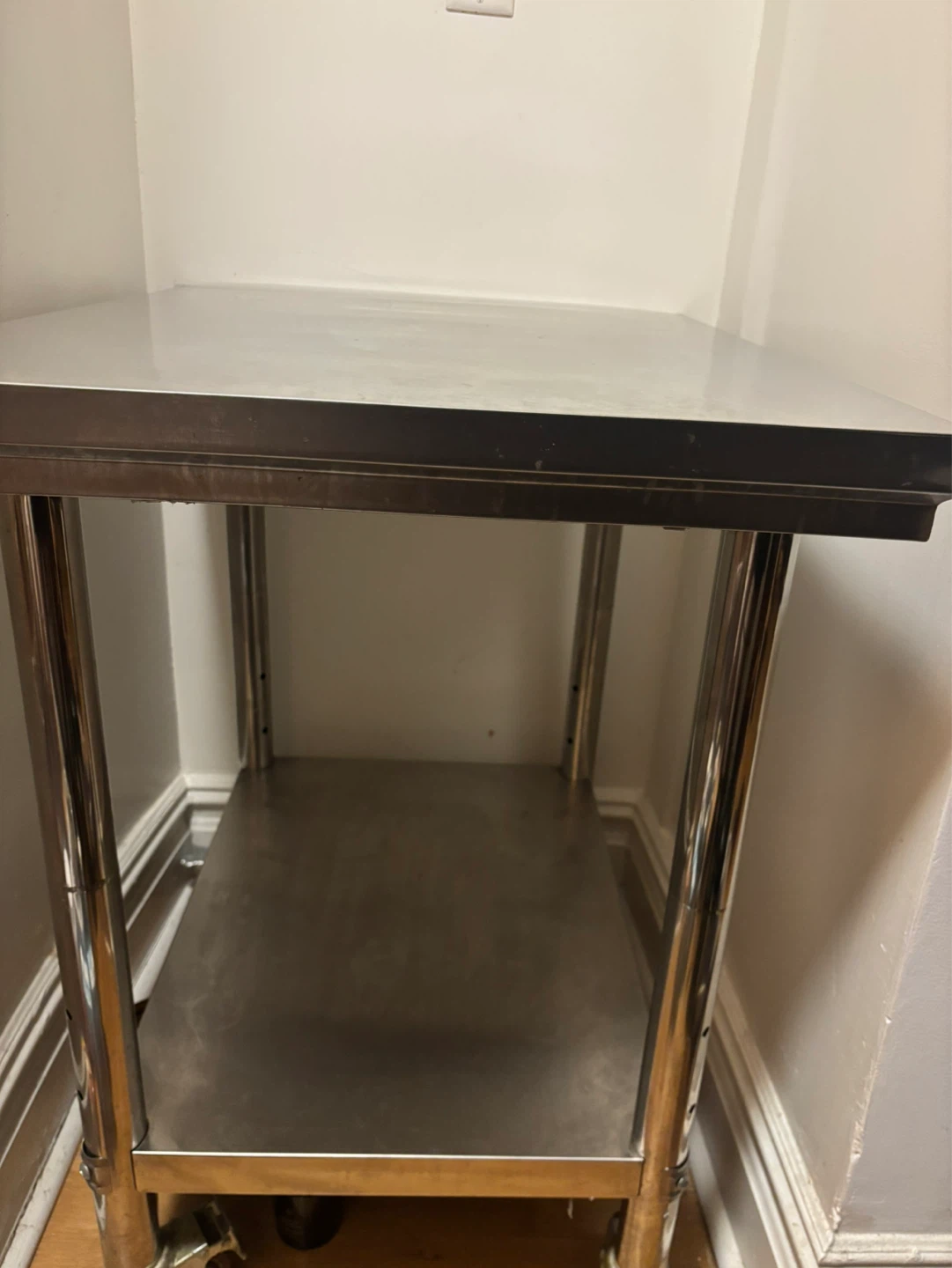 Industrial Stainless Steel Table with Wheels - photo 3
