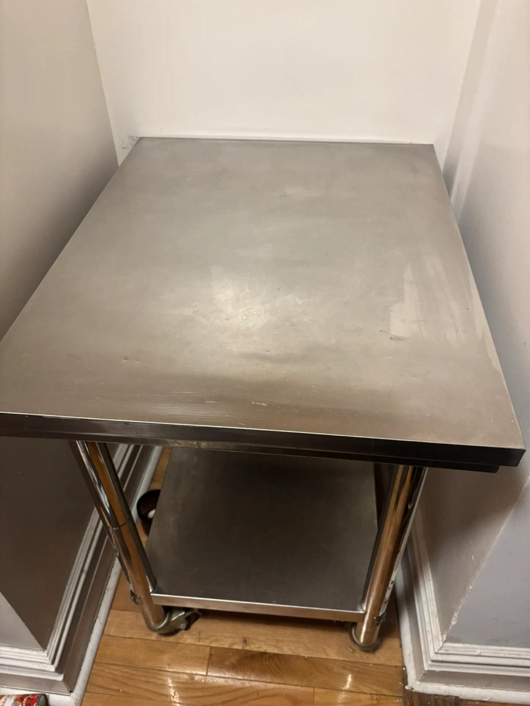 Industrial Stainless Steel Table with Wheels - photo 5