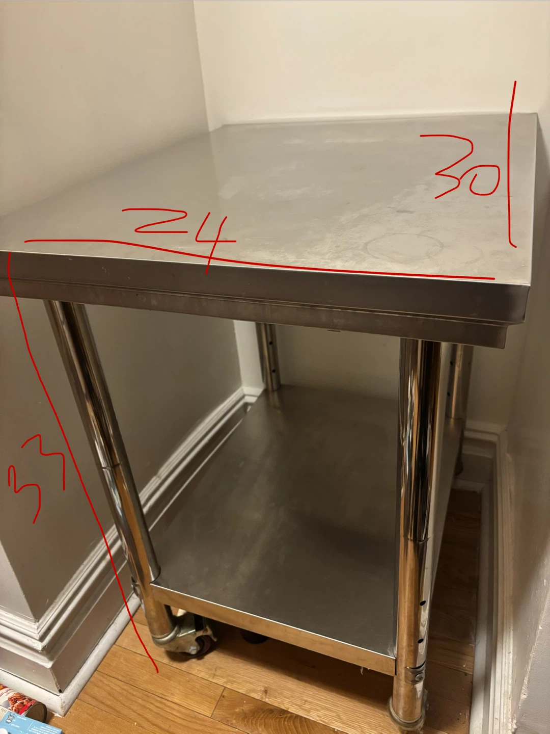 Industrial Stainless Steel Table with Wheels