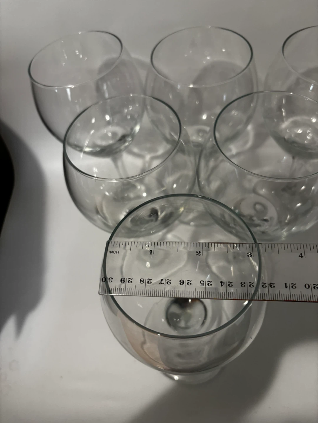 Set of 6 Clear Wine Glasses - photo 5