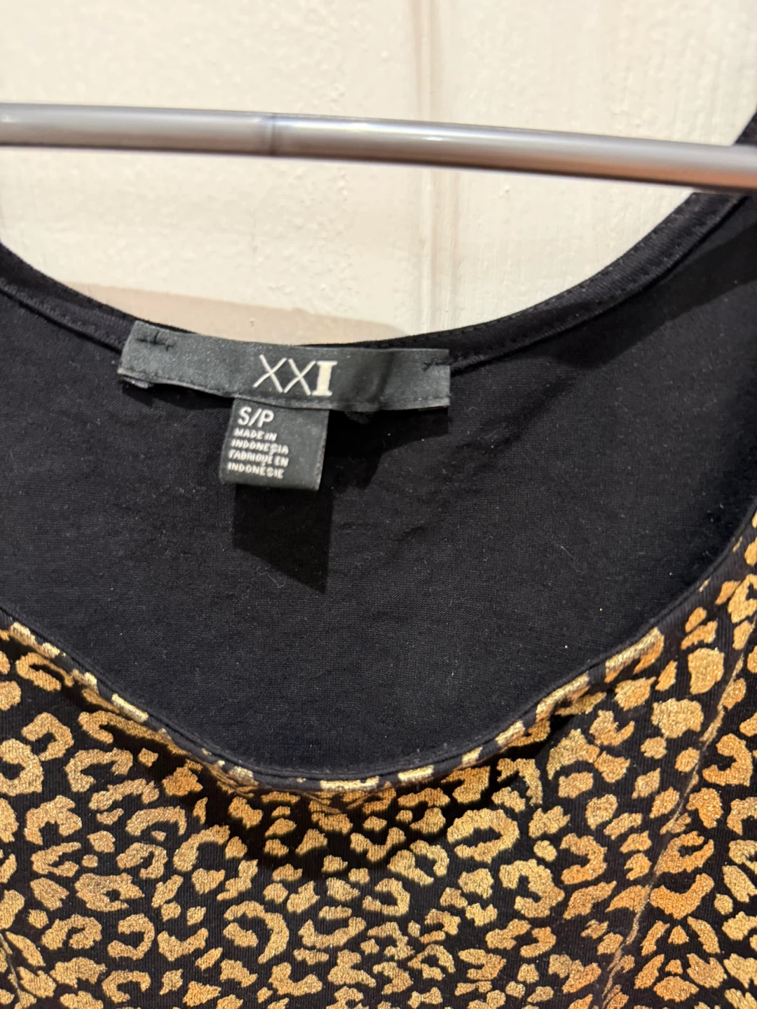 Black and Gold Leopard Print Mini Dress - photo 2